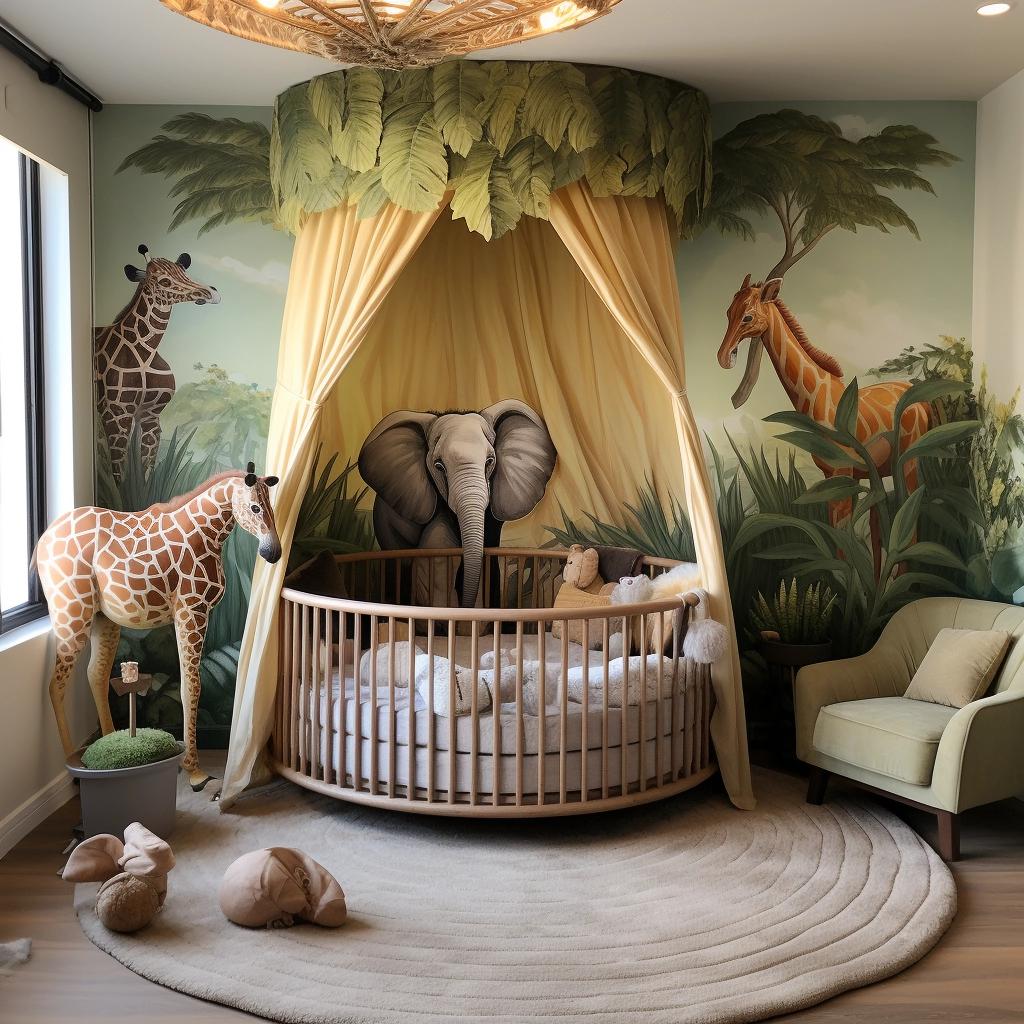 quarto de bebê safari