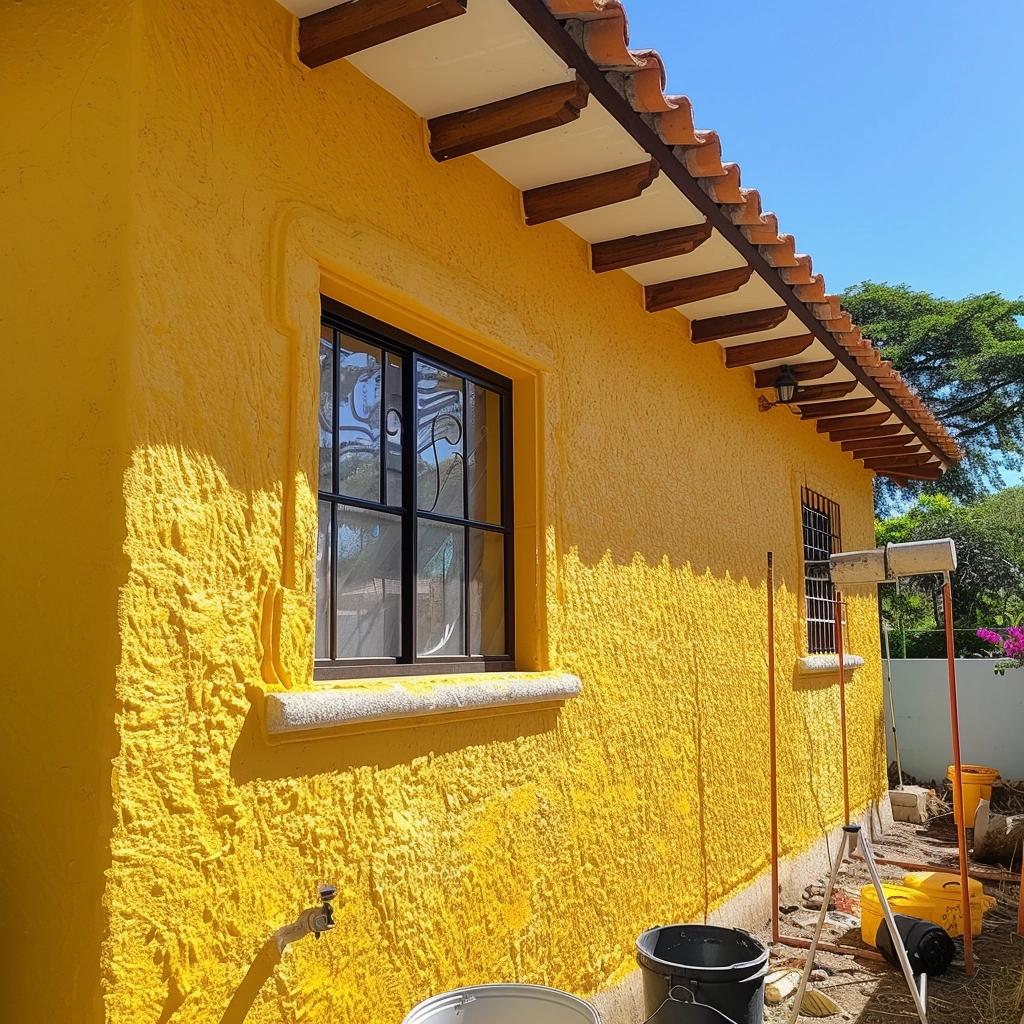 Transforme sua área externa com argamassa e corante xadrez. Inovação e economia.