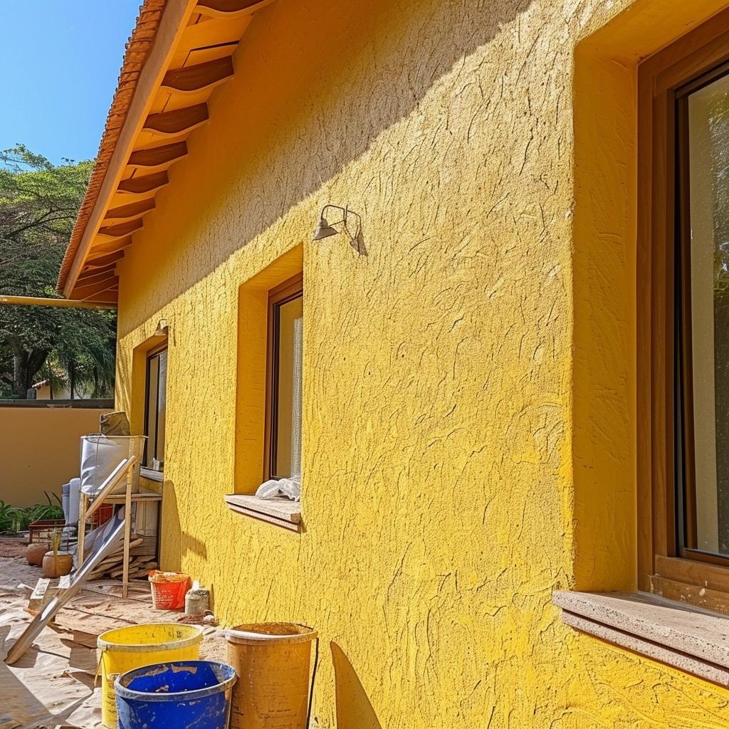 Transforme sua área externa com argamassa e corante xadrez. Inovação e economia.