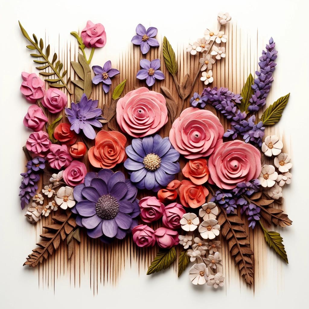 Decoração Natural: Painel de Madeira com Flores para seu Lar 26 Decoração Natural: Painel de Madeira com Flores para seu Lar