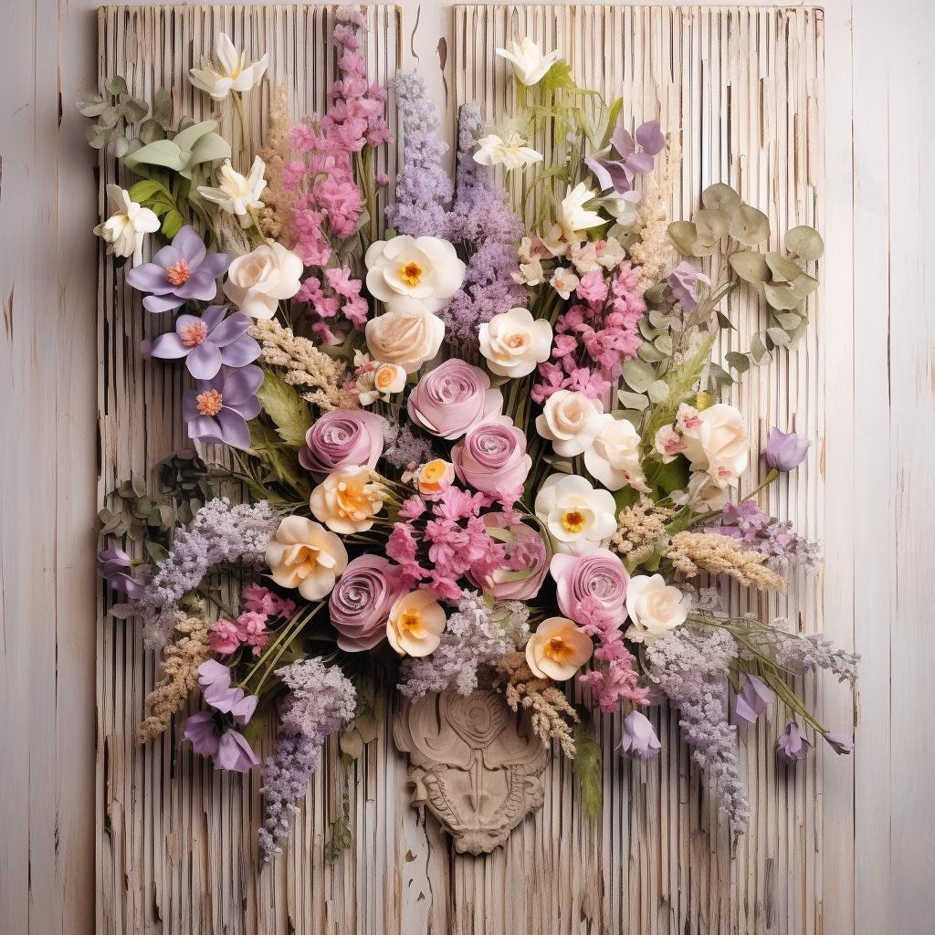 Decoração Natural: Painel de Madeira com Flores para seu Lar 27 Decoração Natural: Painel de Madeira com Flores para seu Lar