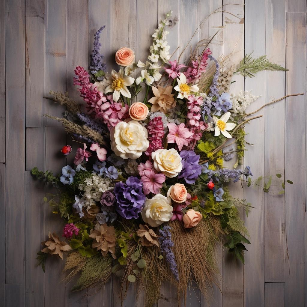 Decoração Natural: Painel de Madeira com Flores para seu Lar 1 Decoração Natural: Painel de Madeira com Flores para seu Lar
