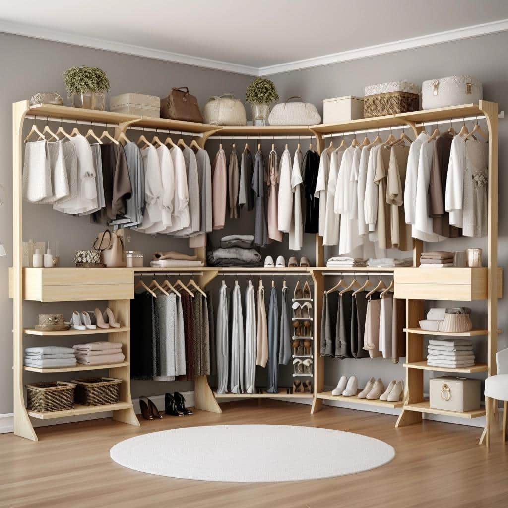 Dicas de organização usando closet esquineiros para o quarto. 22 Dicas de organização usando closet esquineiros para o quarto.