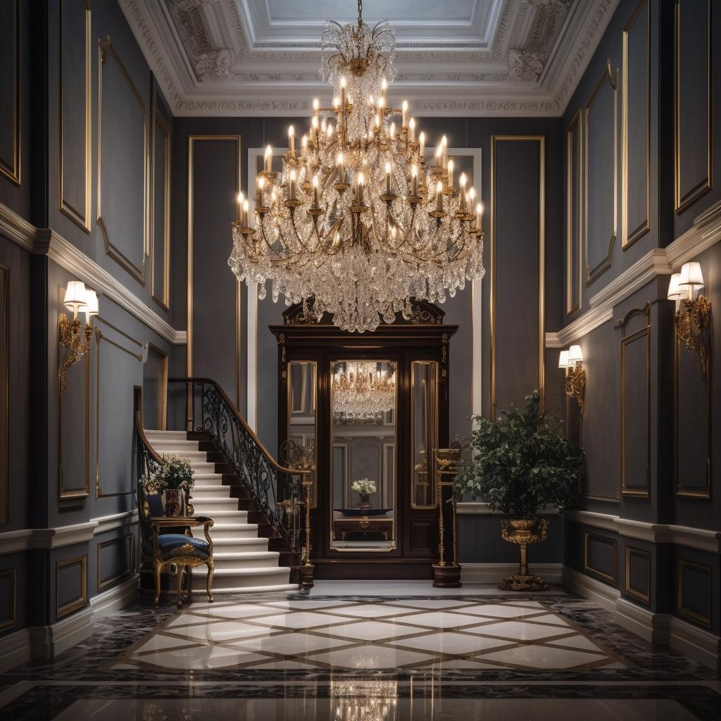 Iluminando com Elegância Escolha o Lustre Perfeito para seu Hall de Entrada 35 Iluminando com Elegância Escolha o Lustre Perfeito para seu Hall de Entrada