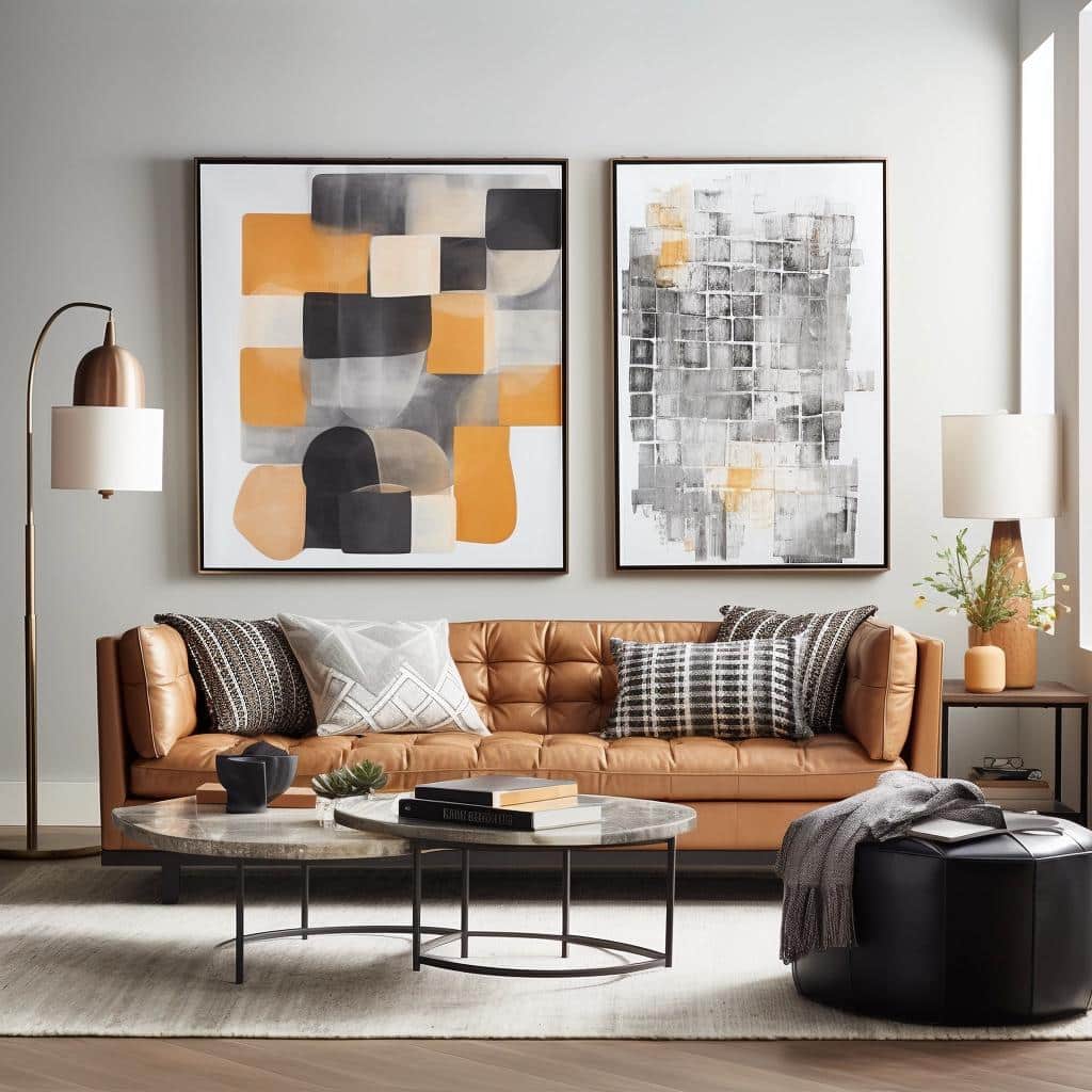 Quais os tipos de quadros para a sala de estar posso usar? 15 Quais os tipos de quadros para a sala de estar posso usar?
