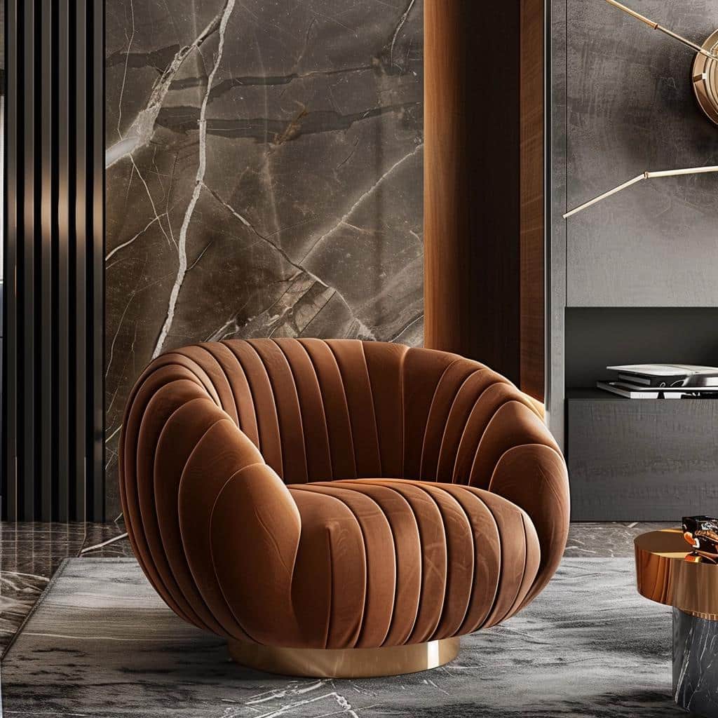 Top 10 Inspirações Surpreendentes de Poltronas Inspiradas em Costelas. 18 poltrona costela
