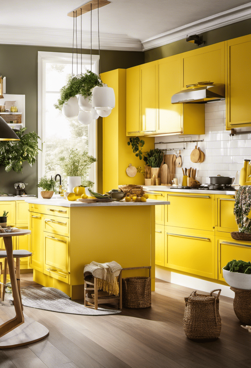 Dicas Alegres para Uma Cozinha Iluminada em Amarelo.