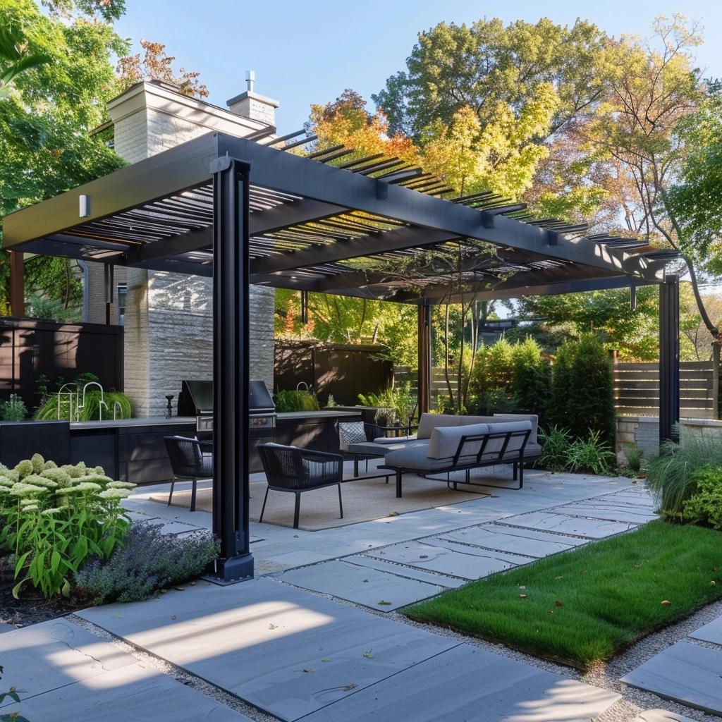 Descubra os Segredos do Pergolado de Ferro que Transformam Seu Jardim em Elegância Industrial. 1 Descubra os Segredos do Pergolado de Ferro que Transformam Seu Jardim em Elegância Industrial.