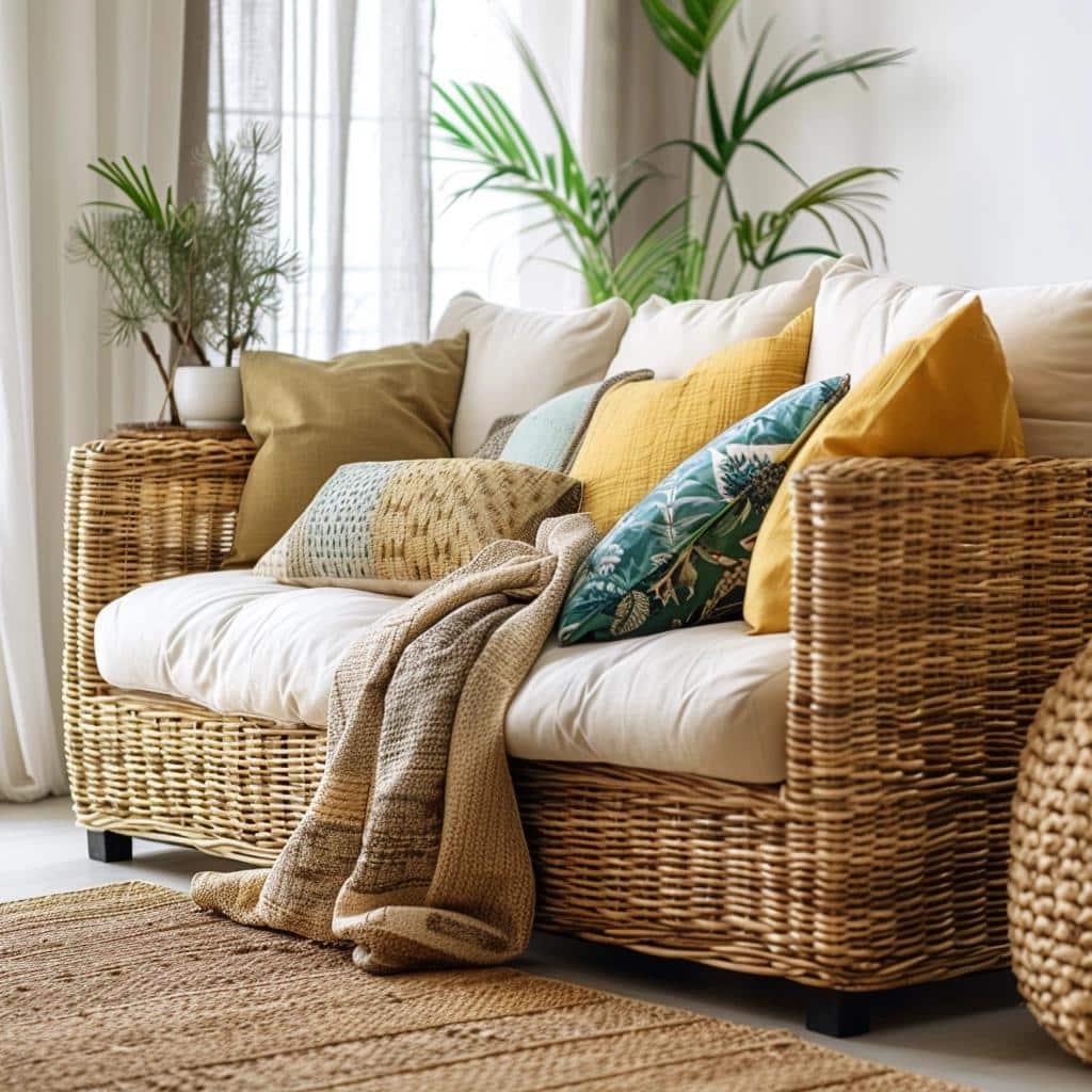Sofá de Vime: 5 Sugestões Para Ambientes Externos e Internos. 1 sofá de vime