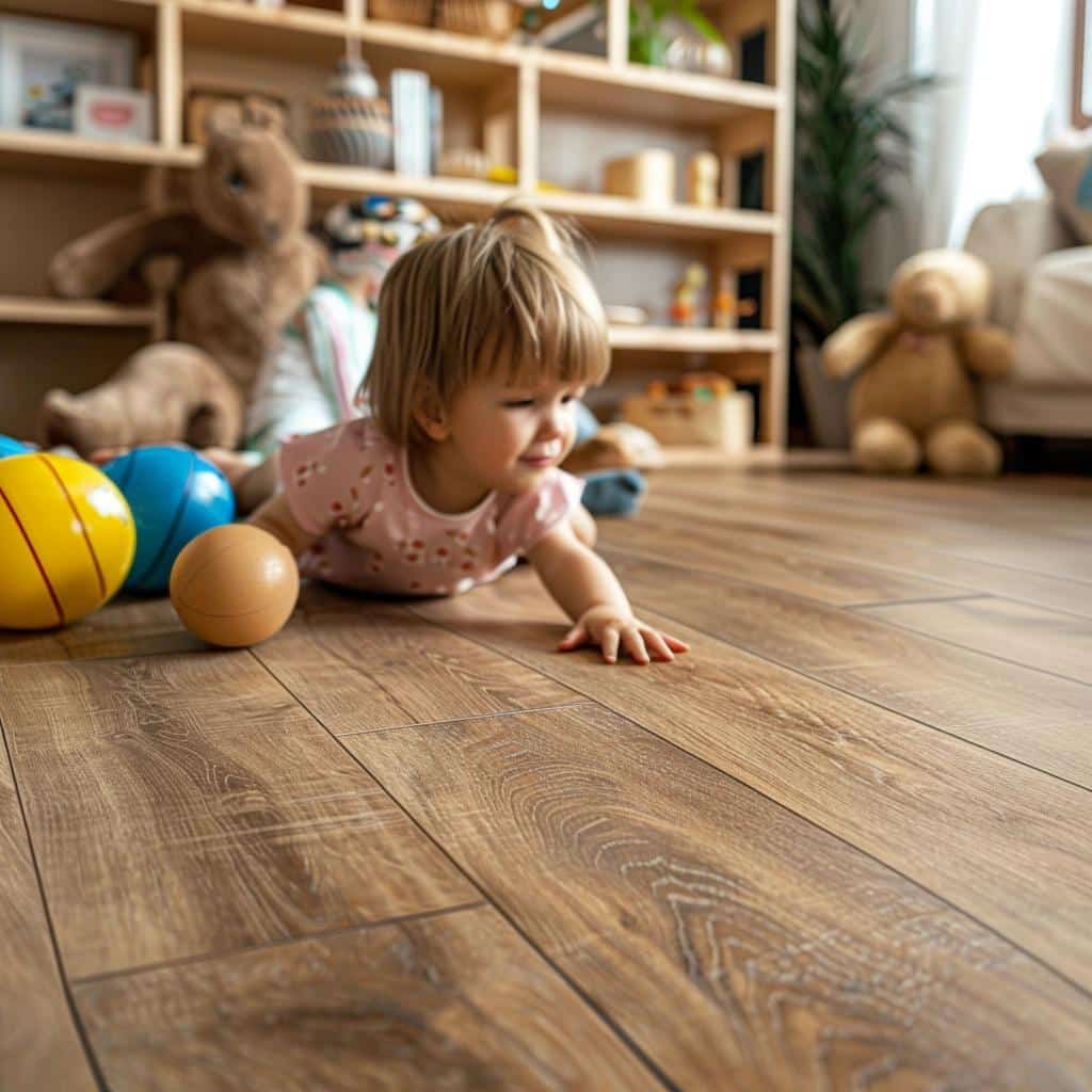 Veja quais são os 5 tipos de pisos mais duráveis para casas com crianças .