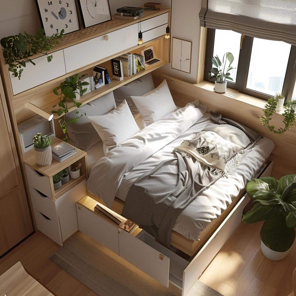 5 Ideias Criativas para Decorar Quarto Pequeno de Casal 22 5 Ideias Criativas para Decorar Quarto Pequeno de Casal