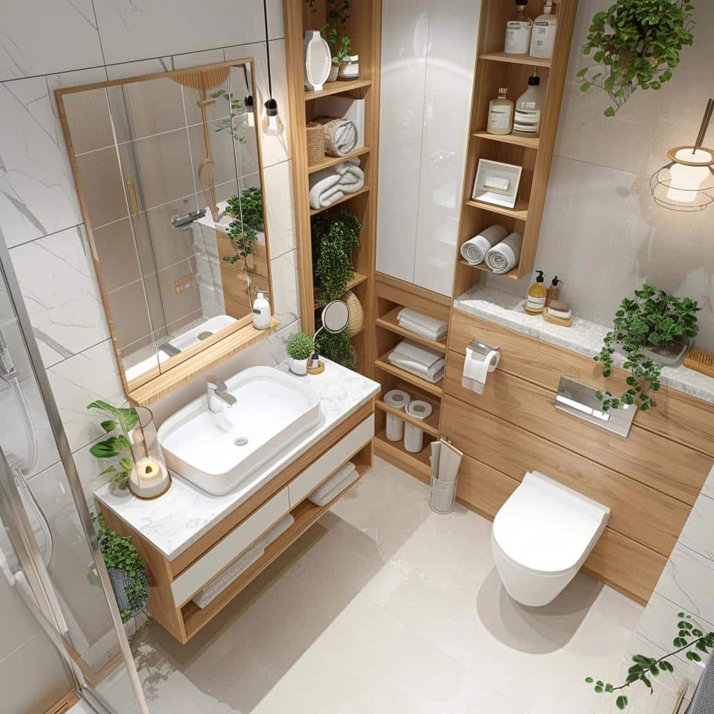 5 Ideias de Decoração para Banheiros Pequenos 2 5 Ideias de Decoração para Banheiros Pequenos