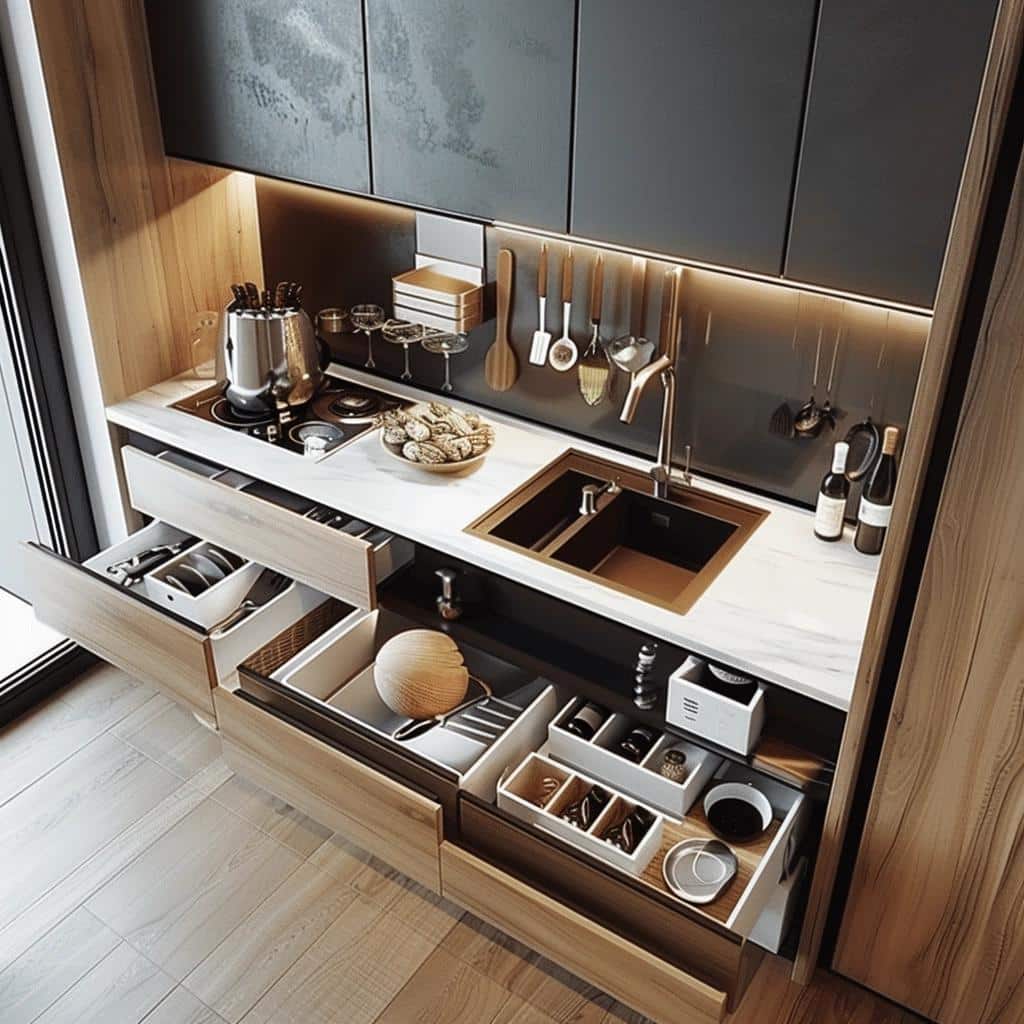 5 Ideias para Aproveitar Cozinhas em Apartamentos Pequenos, Otimizando Espaço e Estilo 27 5 Ideias para Aproveitar Cozinhas em Apartamentos Pequenos, Otimizando Espaço e Estilo