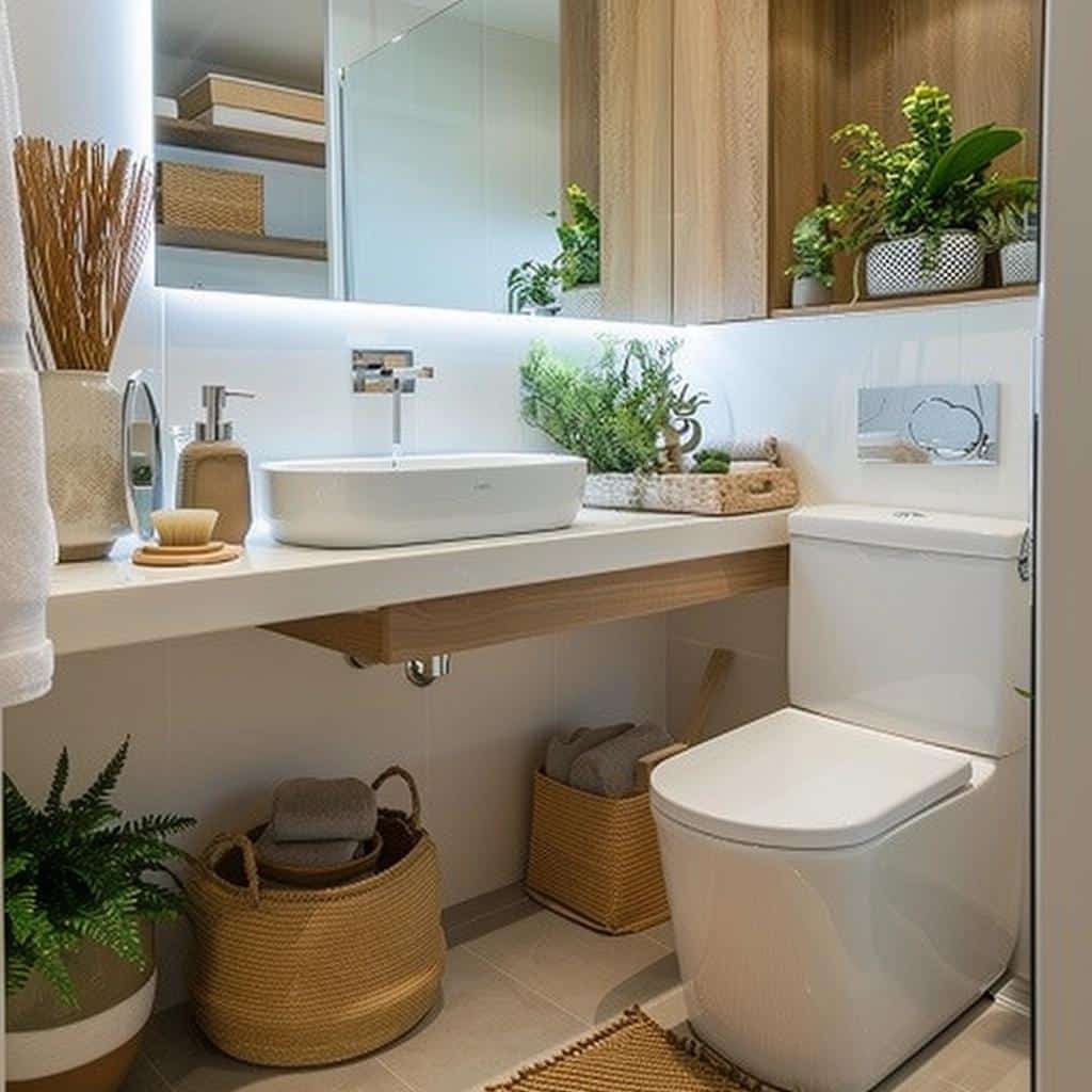 7 Ideias para Decorar Banheiros Simples e Pequenos com Beleza e Funcionalidade 18 7 Ideias para Decorar Banheiros Simples e Pequenos com Beleza e Funcionalidade