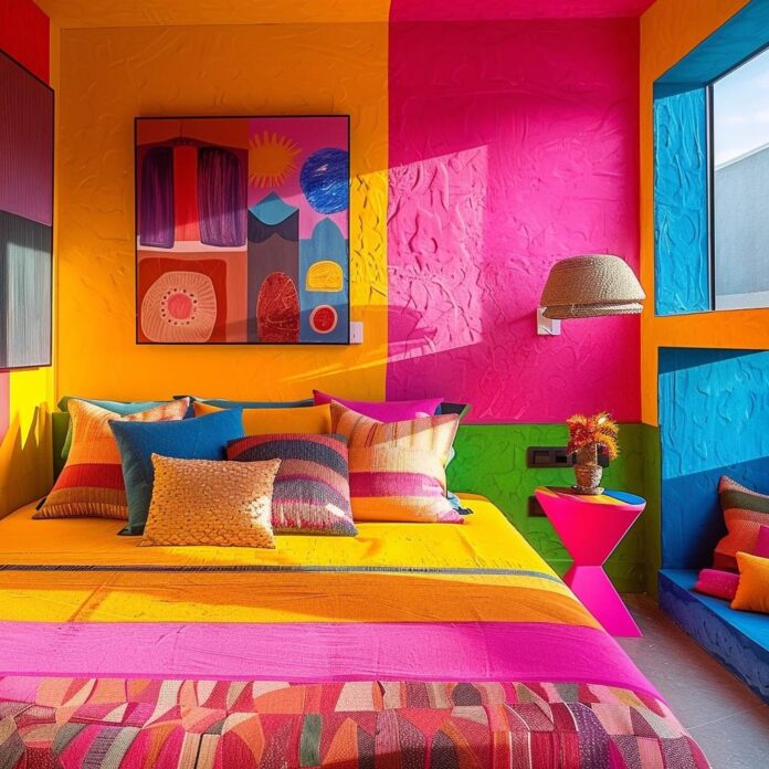 quartos coloridos