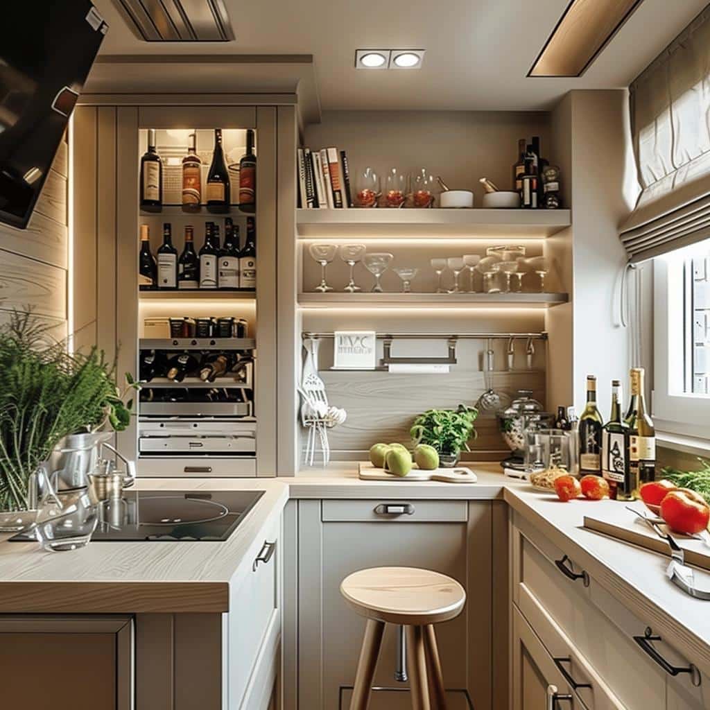 7 Soluções para Decorar Cozinhas Pequenas com Estilos Encantadores, Economizando