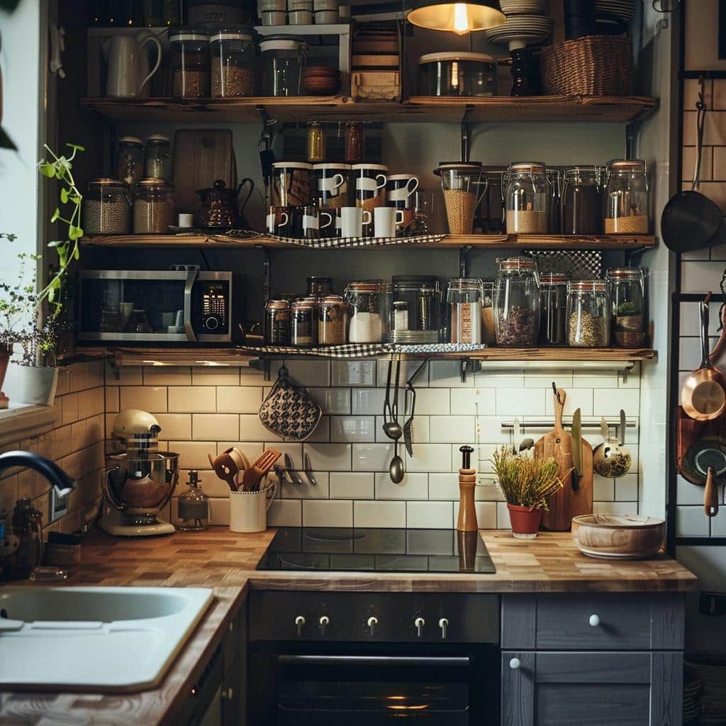 7 Soluções para Decorar Cozinhas Pequenas com Estilos Encantadores, Economizando