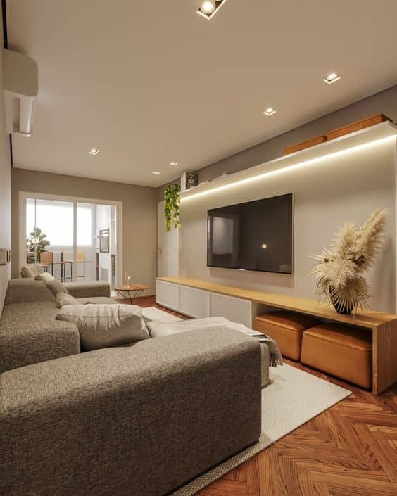 3 Soluções para Decorar uma Sala Comprida mais 30 exemplos. 3 3 Soluções para Decorar uma Sala Comprida