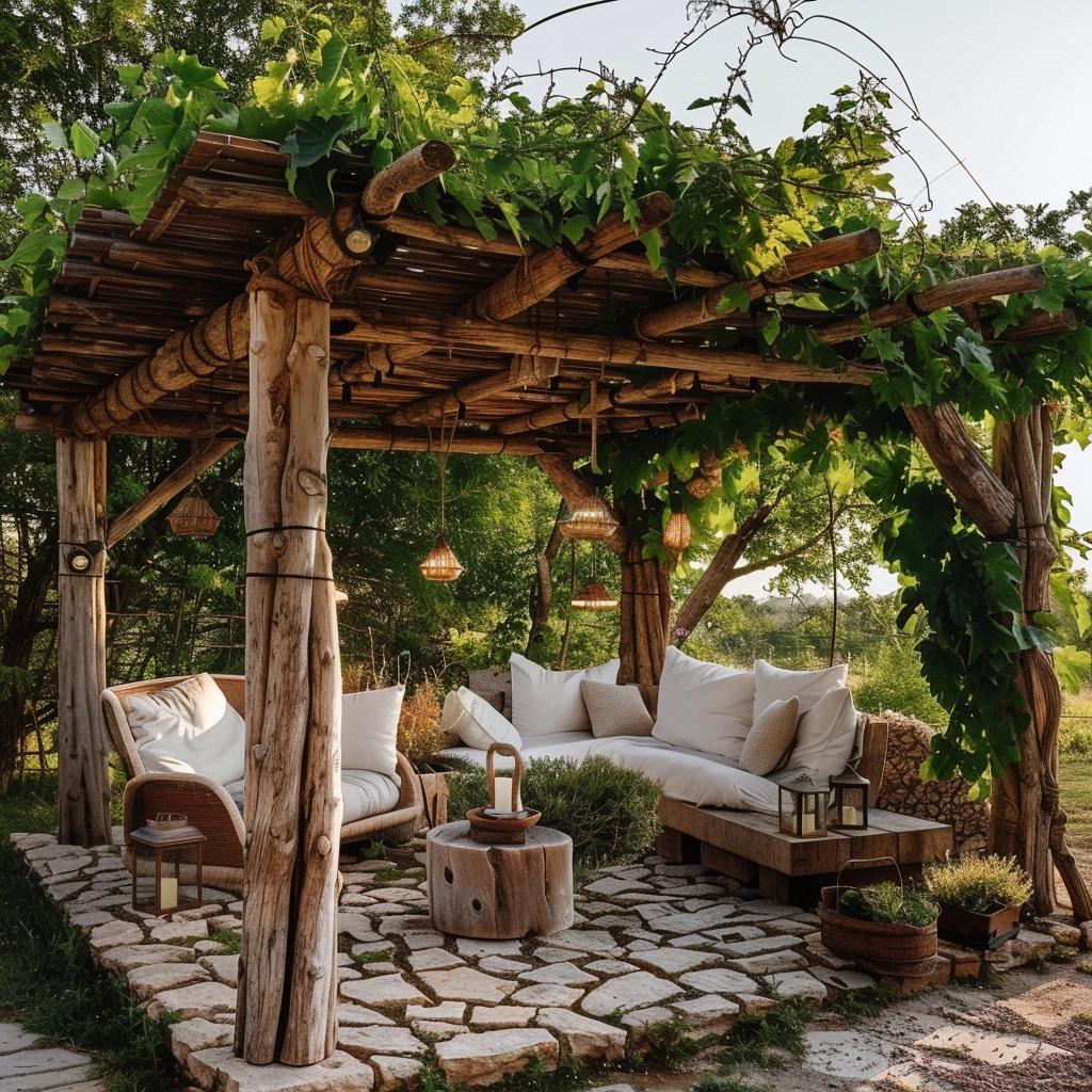 5 Ideias de Pergolado Rústico para Transformar seu Jardim 27 5 Ideias de Pergolado Rústico para Transformar seu Jardim