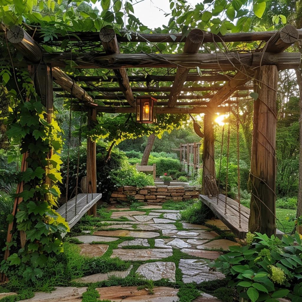 5 Ideias de Pergolado Rústico para Transformar seu Jardim 1 5 Ideias de Pergolado Rústico para Transformar seu Jardim