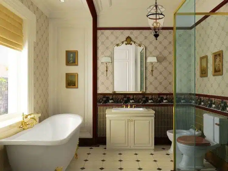 Banheiro retrô: Explore 40 ideias e crie um espaço cheio de charme e nostalgia. Veja como fazer! 3 Acaba sendo uma excelente opção para quem busca um ambiente único e original na hora de decorar.