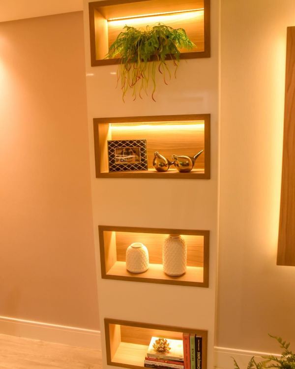 Nichos na Sala: Dicas e mais de 40 Maneiras Criativas de Usa-los. 11 Projeto:a_ainteriordesign
