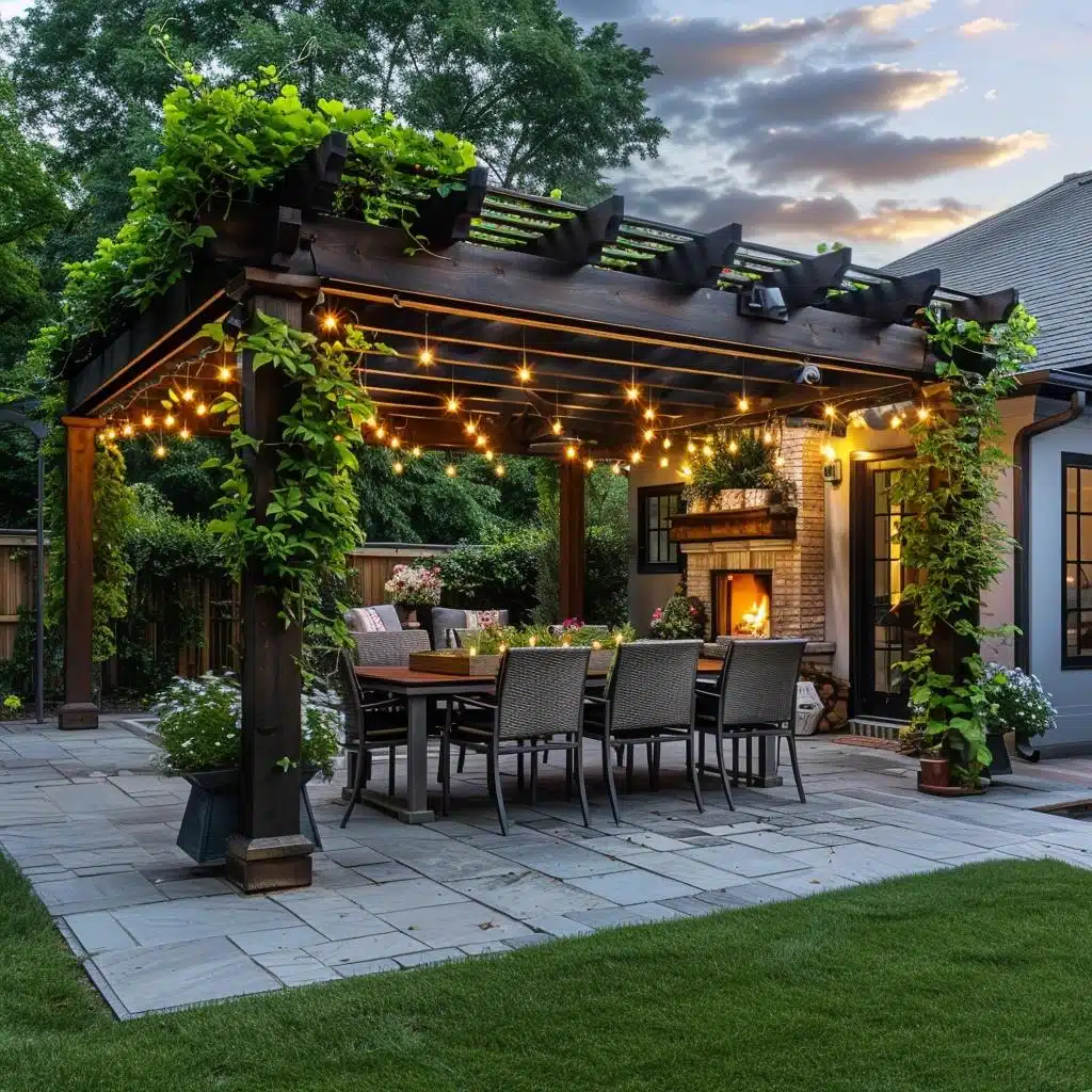 5 Ideias Criativas de Decoração de Quintal com Pergolado para Transformar Seu Espaço 2 5 Ideias Criativas de Decoração de Quintal com Pergolado para Transformar Seu Espaço