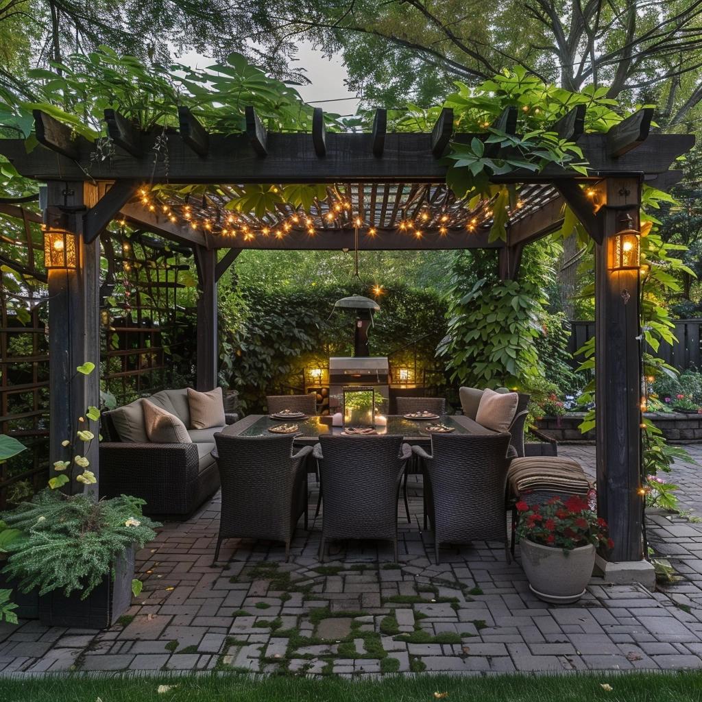 5 Ideias Criativas de Decoração de Quintal com Pergolado para Transformar Seu Espaço 1 5 Ideias Criativas de Decoração de Quintal com Pergolado para Transformar Seu Espaço