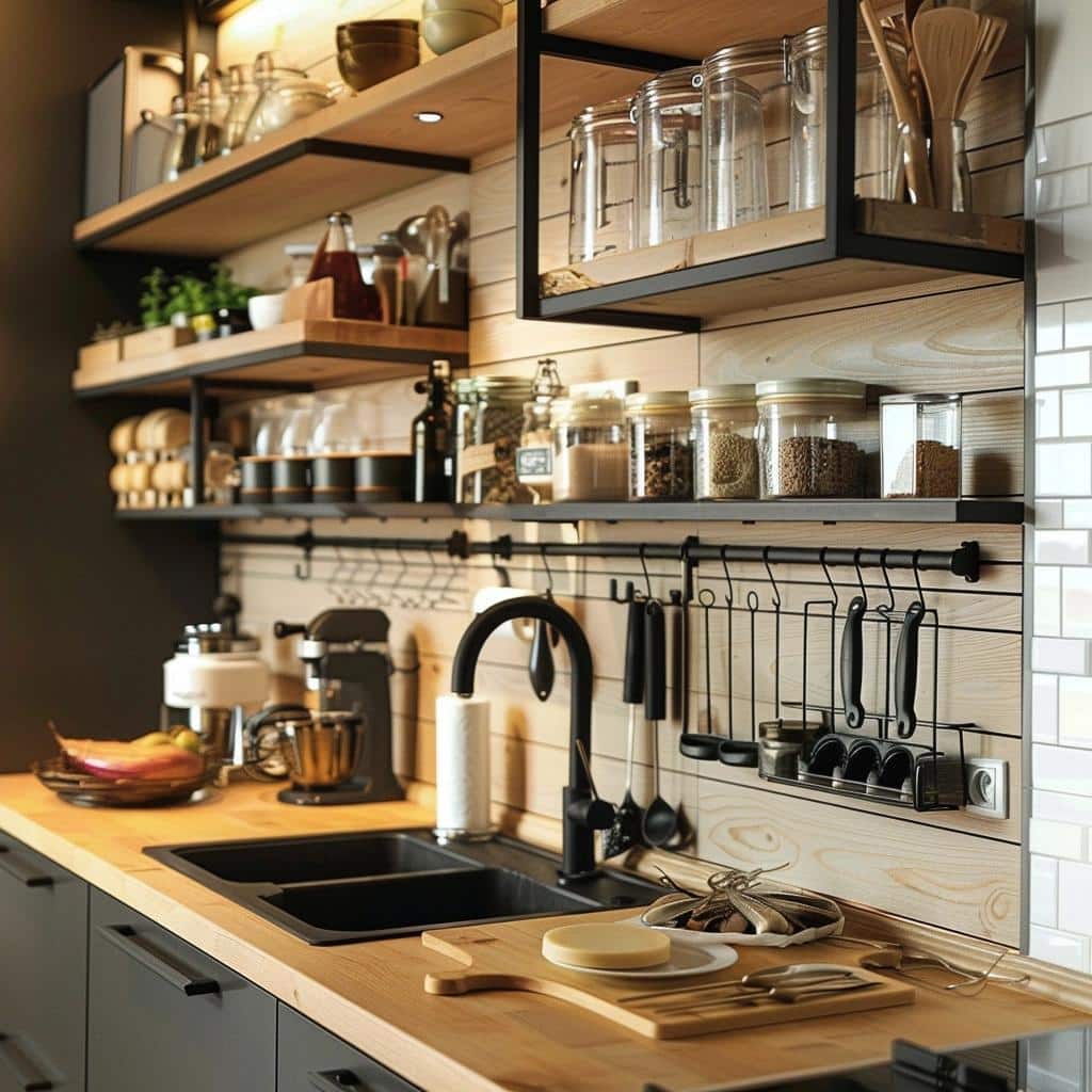 3 Formas de Utilizar Prateleiras na Cozinha para Otimizar Espaço 4 3 Formas de Utilizar Prateleiras na Cozinha para Otimizar Espaço