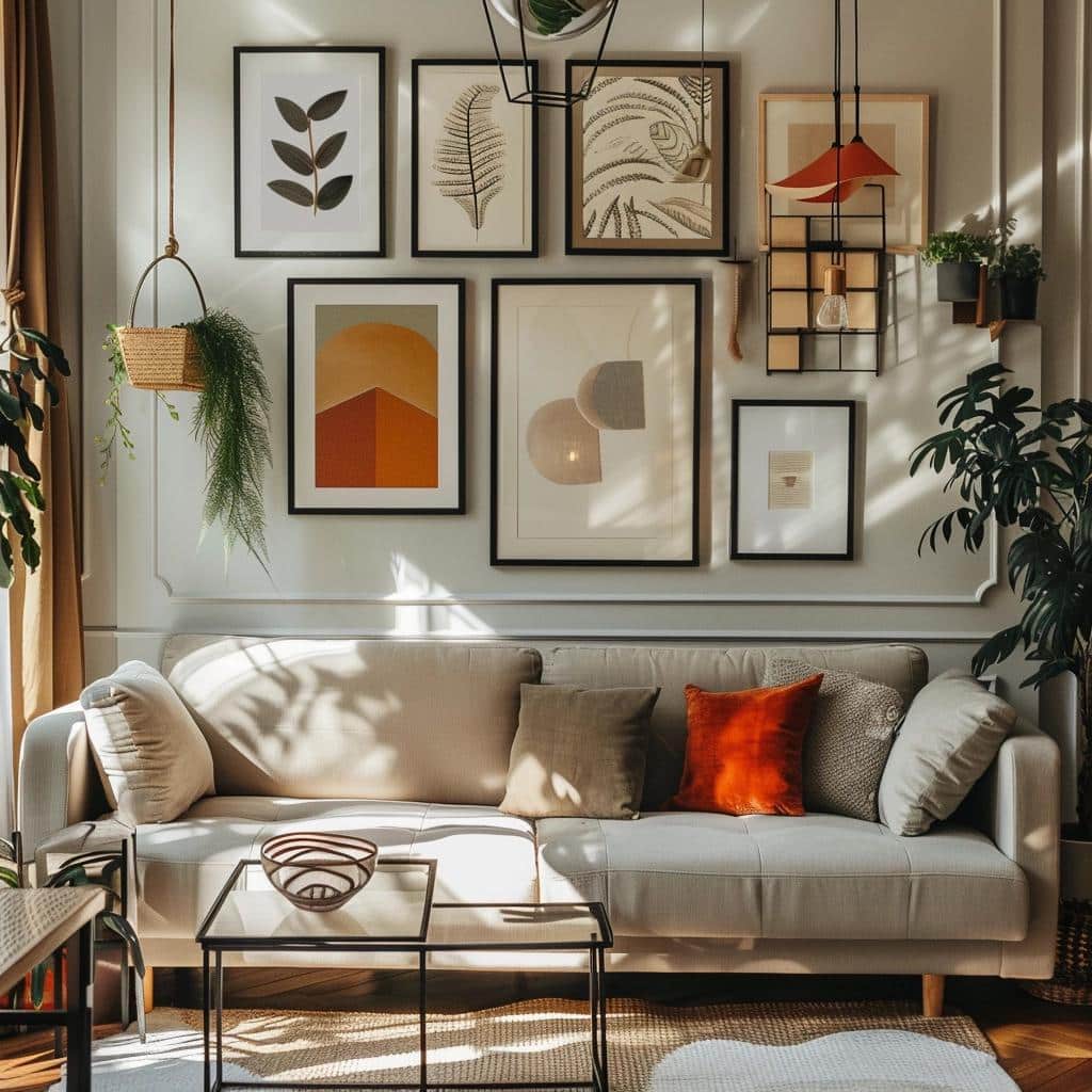 5 Ideias Criativas para Decorar a Parede Atrás do Sofá 3 5 Ideias Criativas para Decorar a Parede Atrás do Sofá