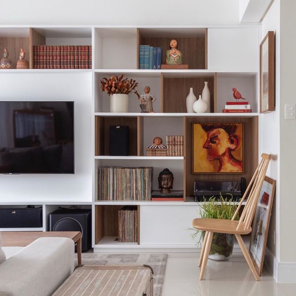Nichos na Sala: Dicas e mais de 40 Maneiras Criativas de Usa-los. 7 Projeto: primoarquitetura