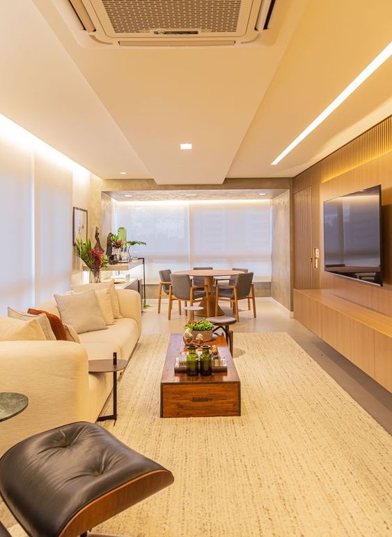 3 Soluções para Decorar uma Sala Comprida mais 30 exemplos. 14 3 Soluções para Decorar uma Sala Comprida