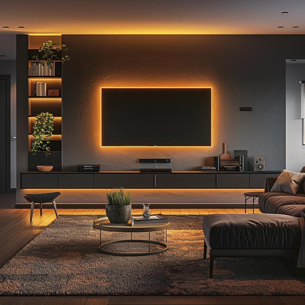 Transformando Sua Sala Grande em Dois Ambientes: Dicas para Sala de TV e Sala de Estar 3 3 Ideias para Salas de TV Planejadas