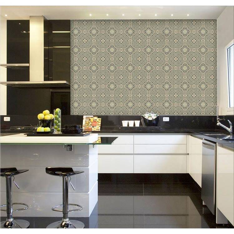 Mais um modelo para a sua cozinha. Dessa vez, a ideia foi de remeter ao uso de azulejos, e realmente ficou bem similar.