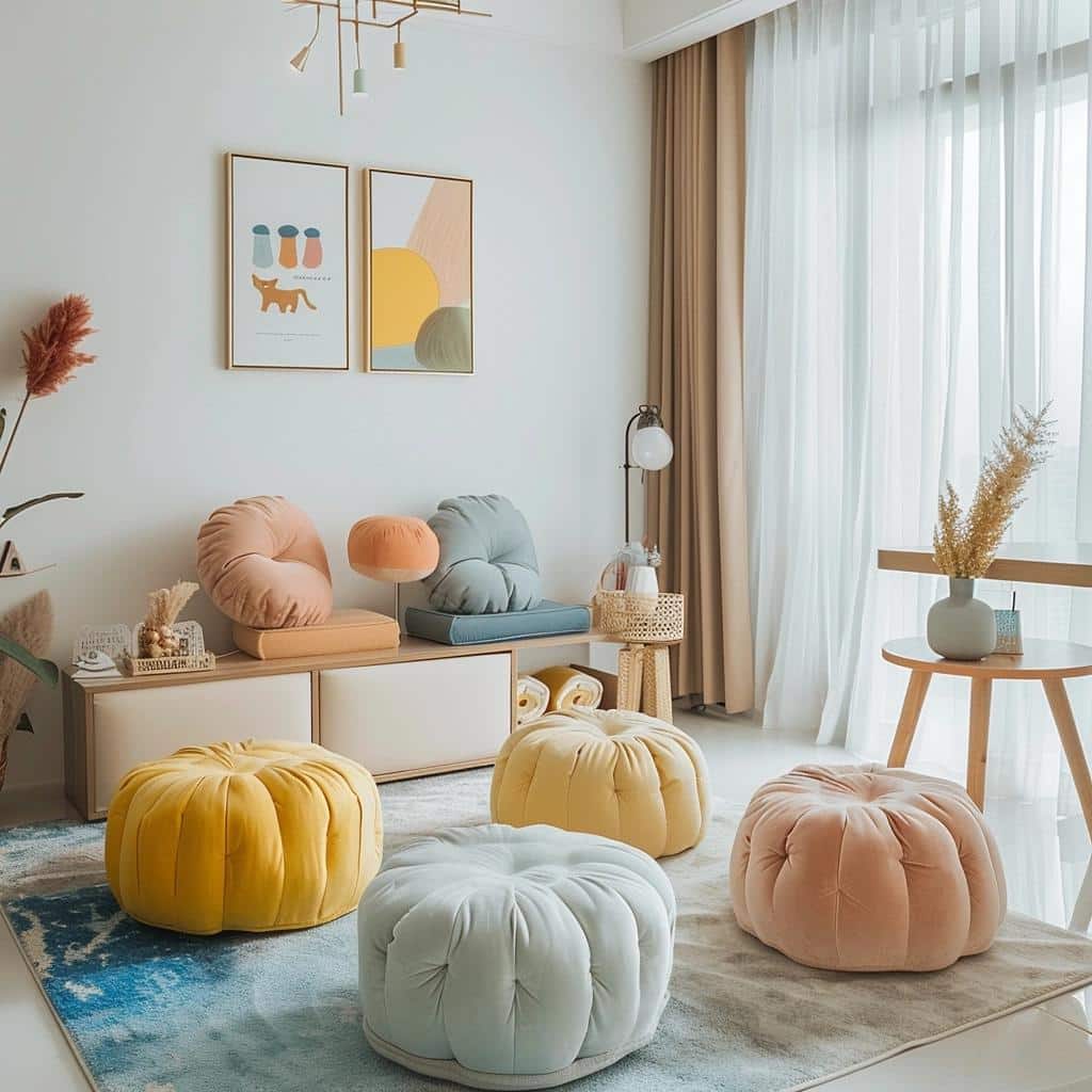 Puffs: 5 Soluções Práticas para Ambientes Pequenos 2 Puffs: 5 Soluções Práticas para Ambientes Pequenos