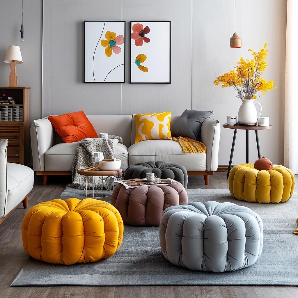 Puffs: 5 Soluções Práticas para Ambientes Pequenos 1 Puffs: 5 Soluções Práticas para Ambientes Pequenos