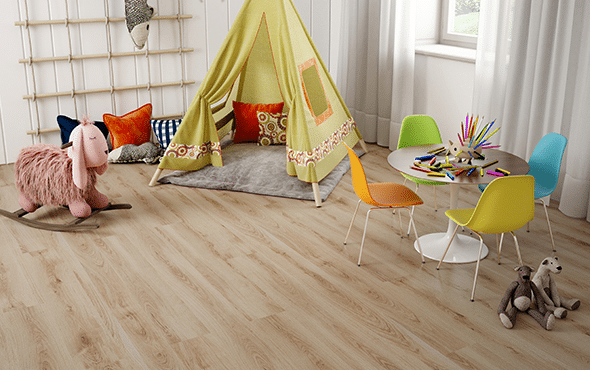 3 Tipos de Pisos para Quarto e Como Escolher o Melhor 3 Piso para quarto vinílico parece com o laminado, mas é mais resistente e mais fácil de instalar – Foto: Durafloor