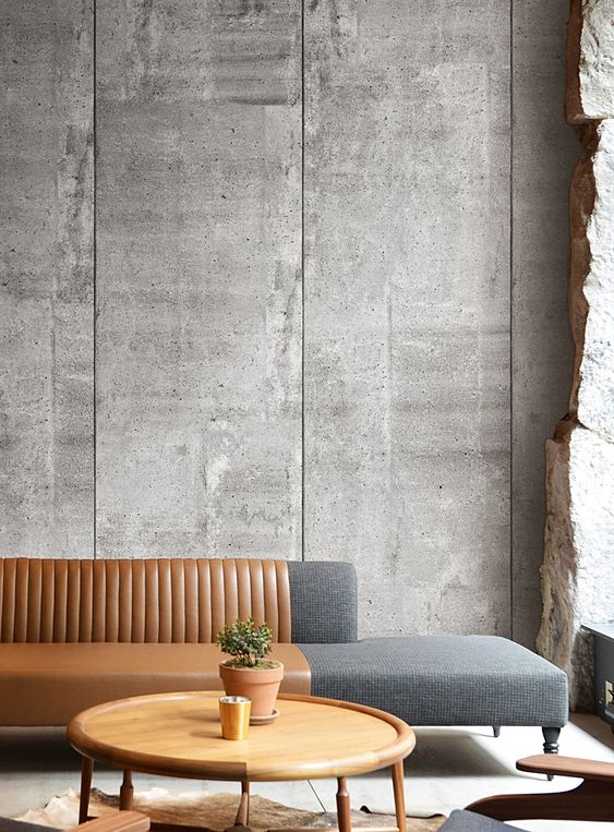 12 Ideias de Placa Cimentícia para uma Decoração Sofisticada 6 Estética industrial ou minimalista com juntas aparentes ou invisíveis nas placas cimentícias.