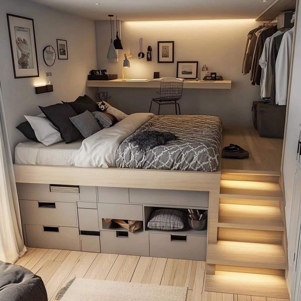 7 Dicas para Decorar Quartos Pequenos de Forma Funcional 3 7 Dicas para Decorar Quartos Pequenos de Forma Funcional