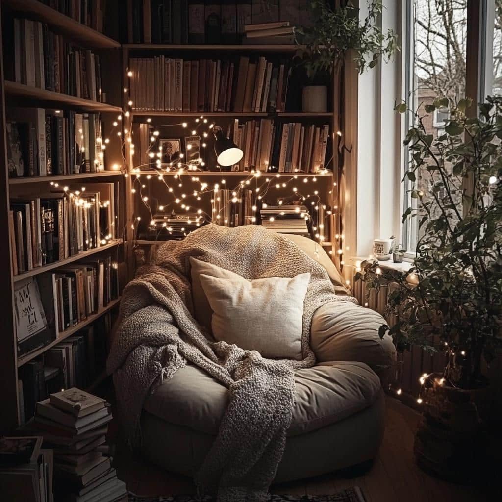 Como Criar um Cantinho de Leitura Aconchegante em Qualquer Espaço 4 Como Criar um Cantinho de Leitura Aconchegante em Qualquer Espaço
