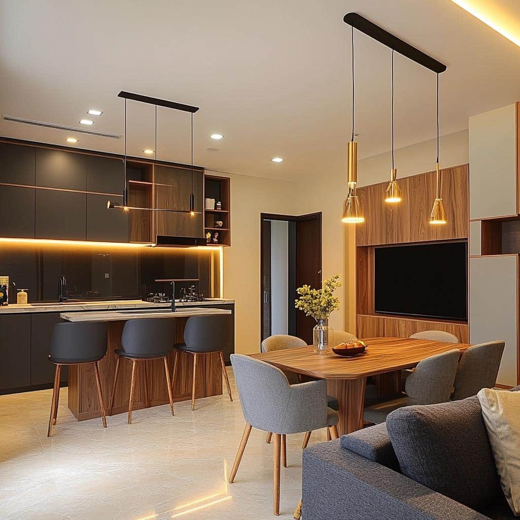 Como Decorar Sala com Cozinha Americana Integrada: 5 Ideias 1 Como Decorar Sala com Cozinha Americana Integrada: 5 Ideias