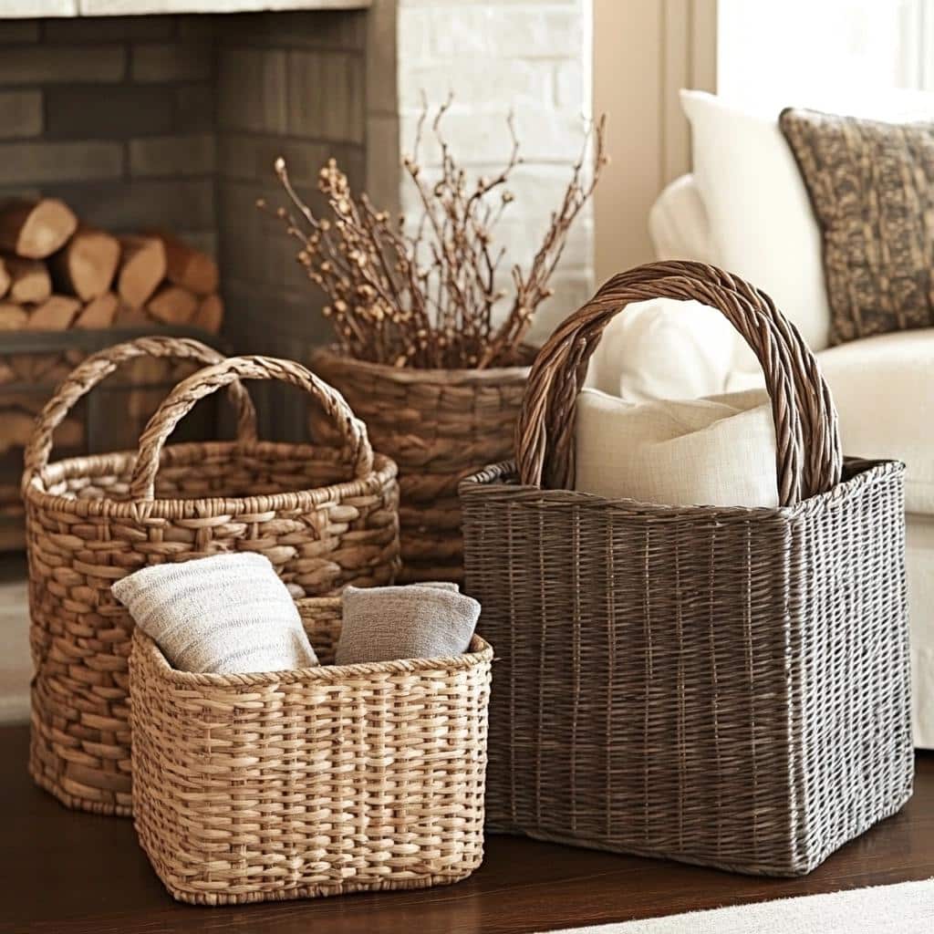 Ideias Criativas para Usar Cestos na Organização e Decoração 2 Ideias Criativas para Usar Cestos na Organização e Decoração