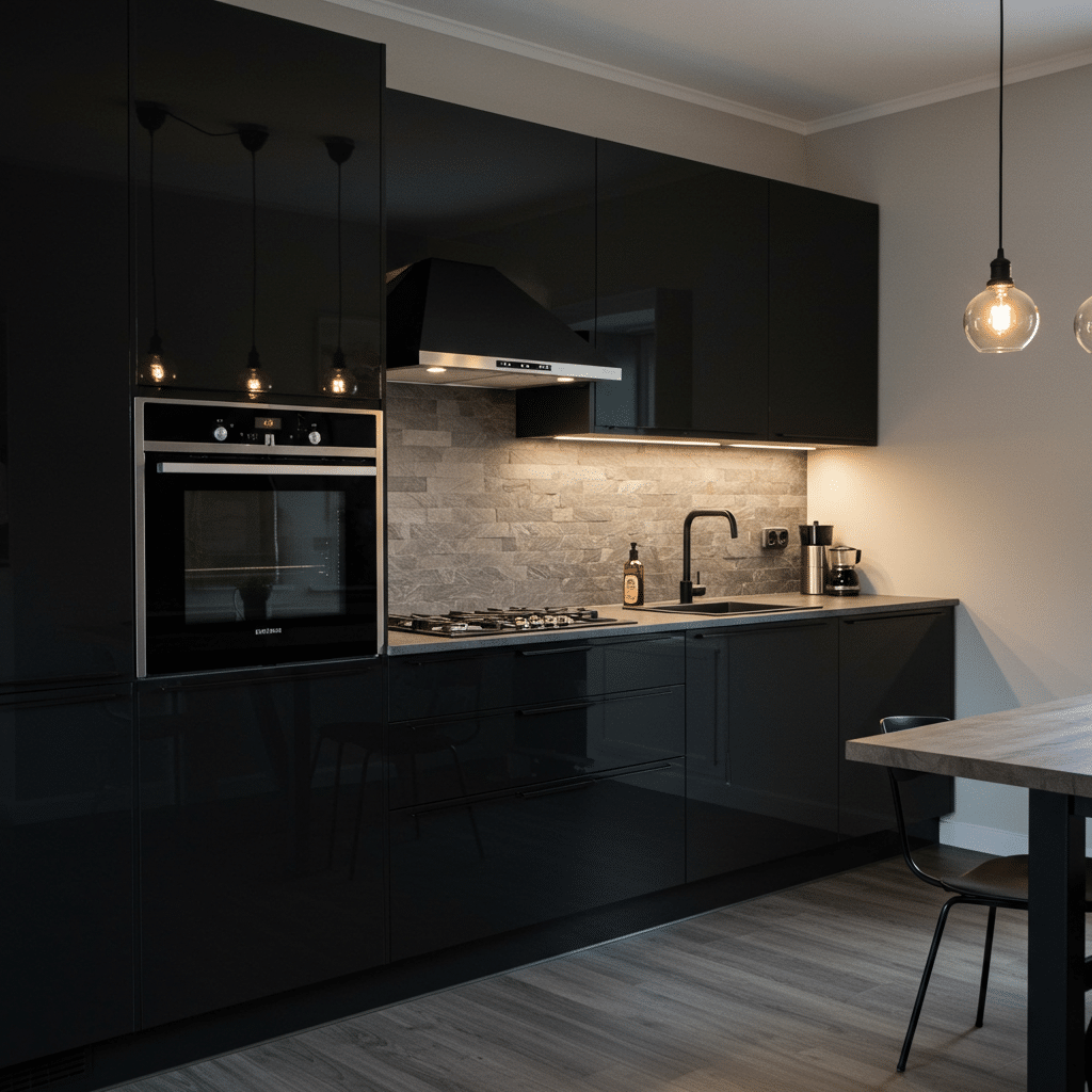 5 Modelos de Cozinha Preta e Cinza para se Inspirar 6 5 Modelos de Cozinha Preta e Cinza para se Inspirar