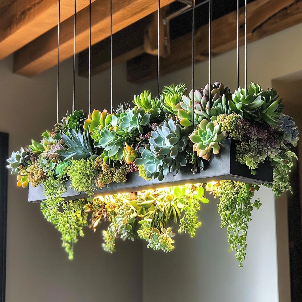 Como Fazer Jardim Suspenso de Suculentas e Inovar na Decoração 4 como fazer jardim suspenso de suculentas