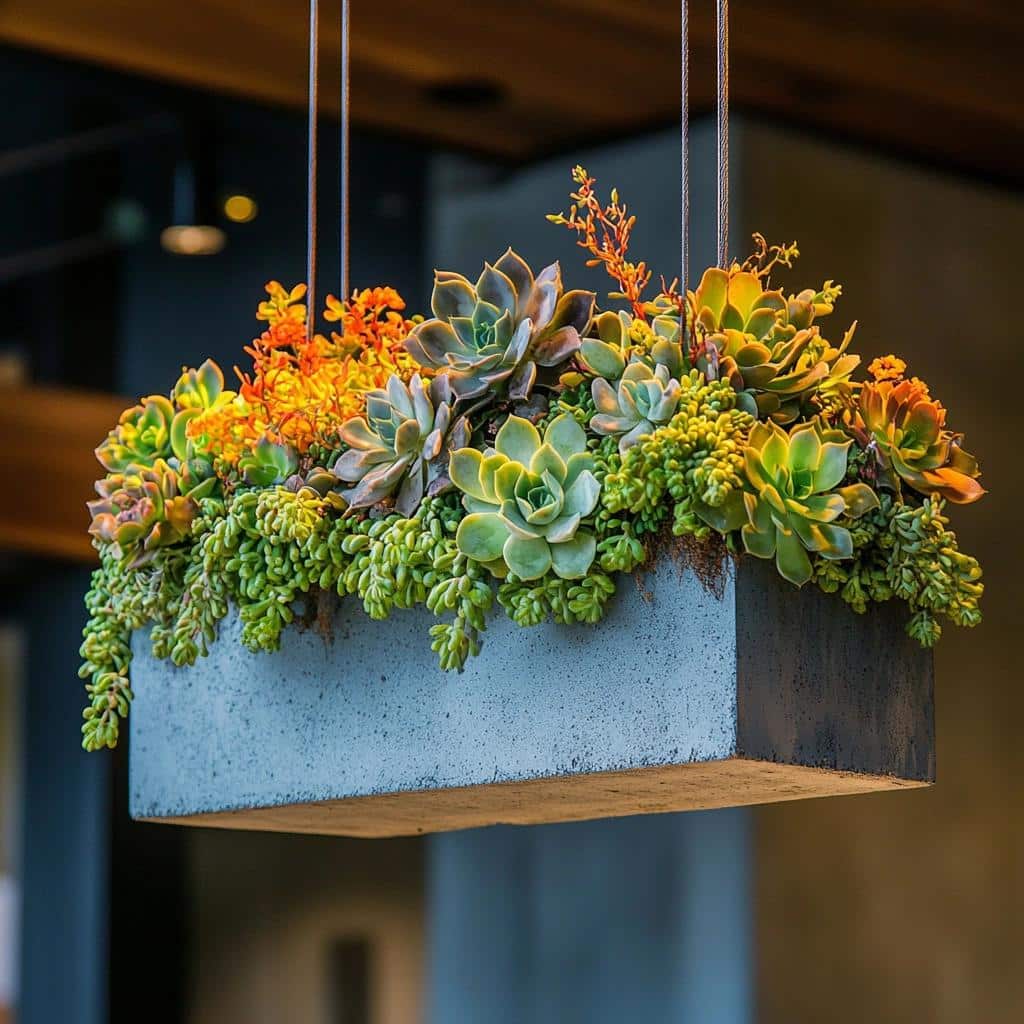Como Fazer Jardim Suspenso de Suculentas e Inovar na Decoração 2 como fazer jardim suspenso de suculentas