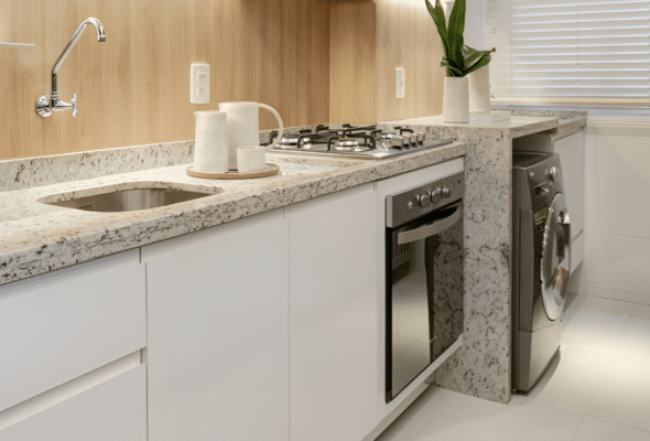 Guia Completo de Produtos para sua Casa 10 Granito Branco Dallas em aplicação na decoração