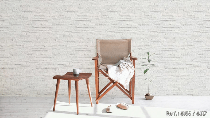 5 Tipos de Revestimento para Sala e Como Escolher 3 Revestimento para sala: Filetado Branco da Ceusa, estilo canjiquinha, protege e embeleza paredes internas/externas cobertas – Foto: Ceusa