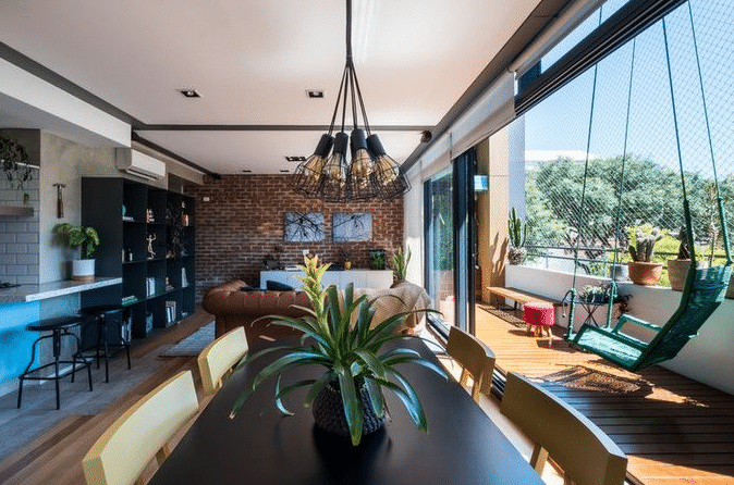 5 Tipos de Revestimento para Sala e Como Escolher 5 Revestimento para sala: tijolinho traz um toque rústico e charmoso para o lar – Projeto: Sp Estudio Arquitetura