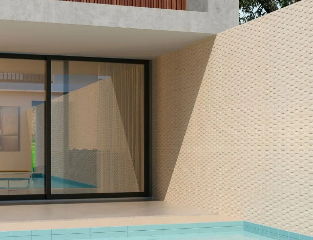 7 Ideias de Muros de Casas para se Inspirar 9 Mescla Garda foi especificado para o muro desta casa – Foto: Ceusa