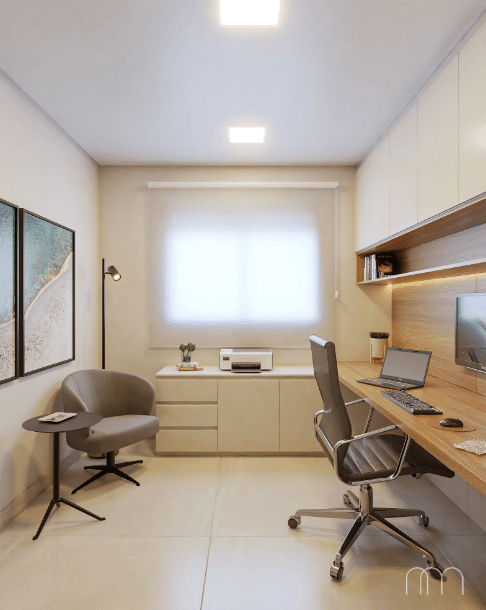 3 Dicas para Transformar Escritórios Modernos 7 Prefira luzes frias para melhorar a concentração no escritório moderno – Projeto: Nimo Arquitetura
